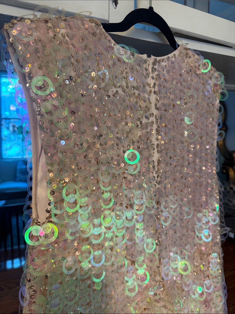 Nasty Gal Pink Iridescent Sequin Shift Dress - Picture 4 of 5